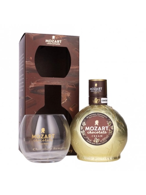 Mozart Chocolate Cream Glass Gift Pack 50Cl