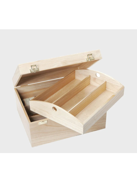 Veuve Clicquot Brut Champagne Case | 6 Bottle Luxury Wooden Hinged Crate Gift Set