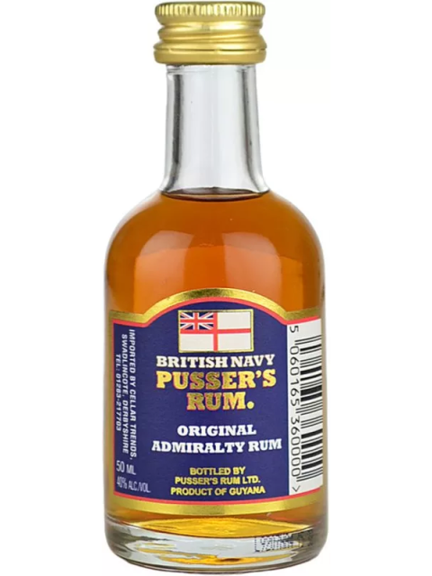 Pusser’s British Navy Rum Blue Label Miniature 5cl