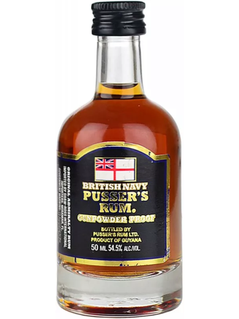 Pusser’s Gunpowder Proof British Navy Rum Miniature 5cl