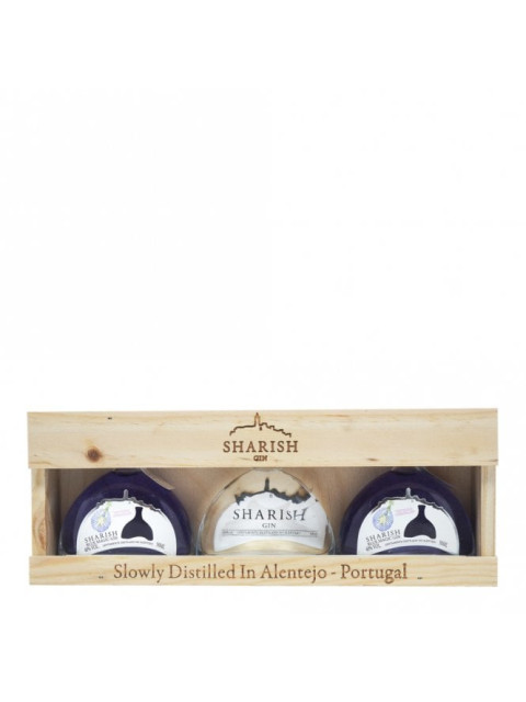 Sharish Gin Wooden Gift Pack (3 x 5cl)