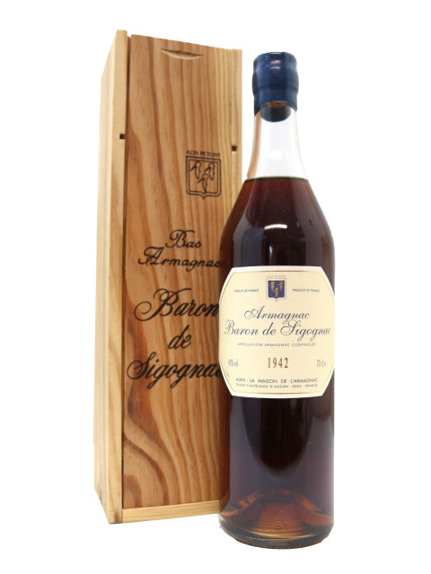 Sigognac Armagnac 1942 70Cl