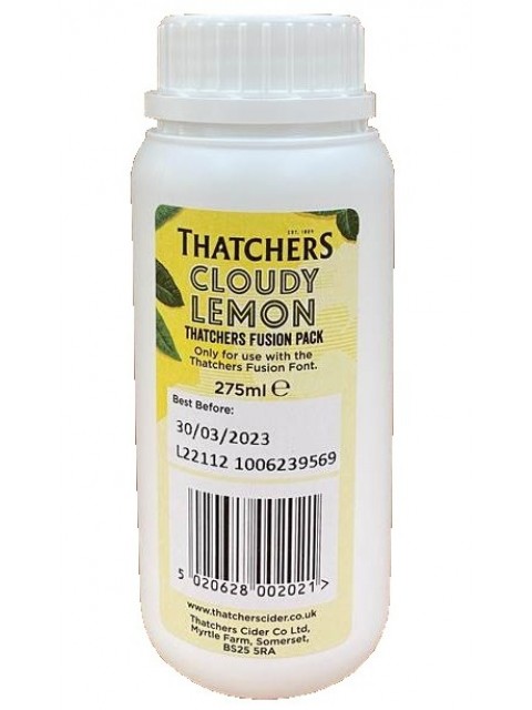 Thatchers Cloudy Lemon Cider Fusion Cartridges 4x275ml