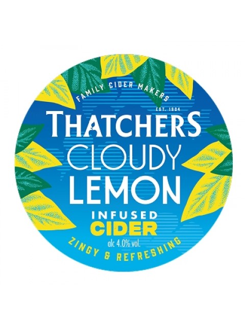 Thatchers Cloudy Lemon Cider Fusion Cartridges 4x275ml
