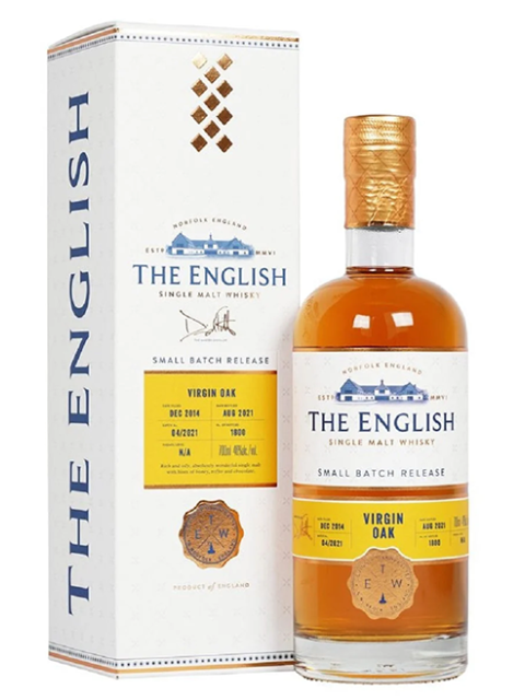 The English Small Batch Virgin Oak-Unpeated 70cl