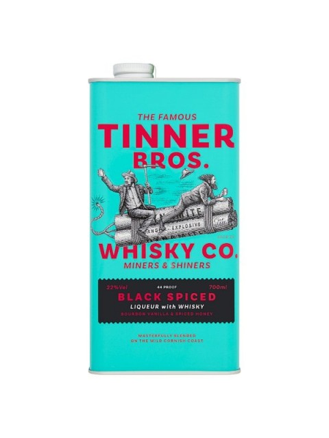 Tinner Bros Whisky Co. Black Spiced Liqueur with Whisky 70cl