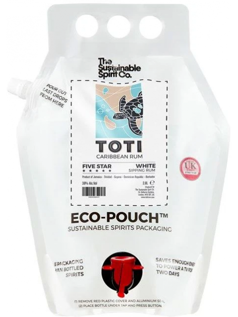 Toti White Rum - 2.8ltr Refill Pouch