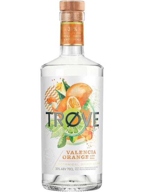 TRØVE Valencia Orange with Lime Botanical Vodka 70Cl